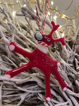 Christmas Decoration - Glass Reindeer