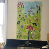Glass Floral Wall Panel - Homeware - Studio Shards