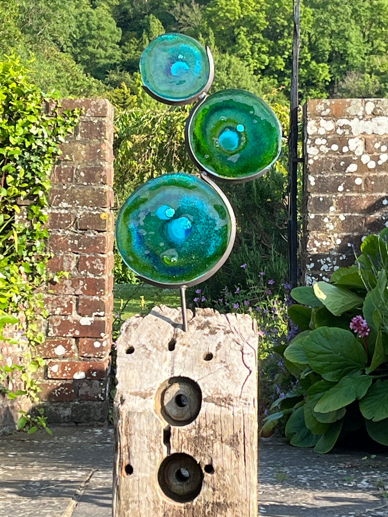 Cohesion Garden Sculpture SOLD ( I can make similar but obviously it will vary as will the base.)