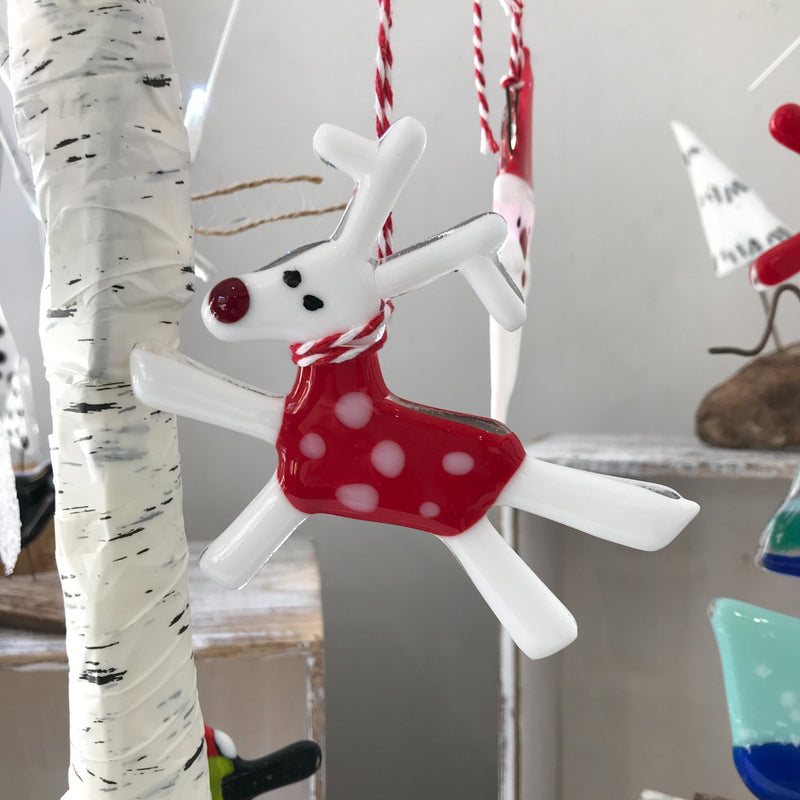 Christmas Decoration - Glass Reindeer - Homeware - Studio Shards