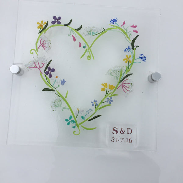 Glass-bespoke wedding-wall art - Homeware - Studio Shards